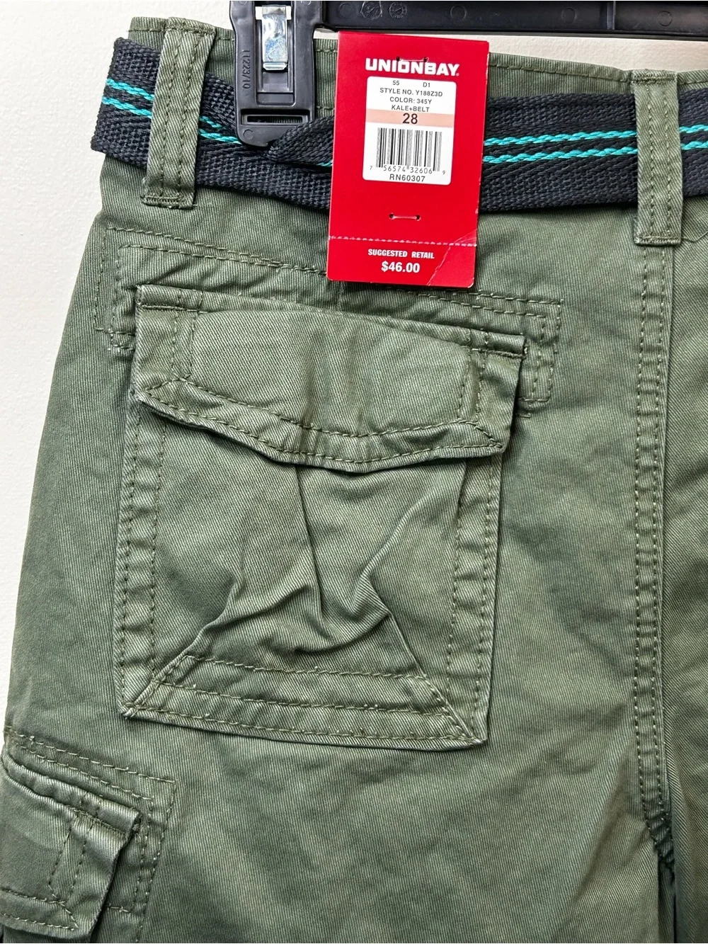New Green Cargo Shorts